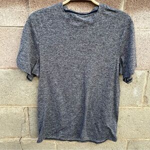 Lululemon Gray Shirt Short Sleeve Stretch Reflective Gym Men's Medium